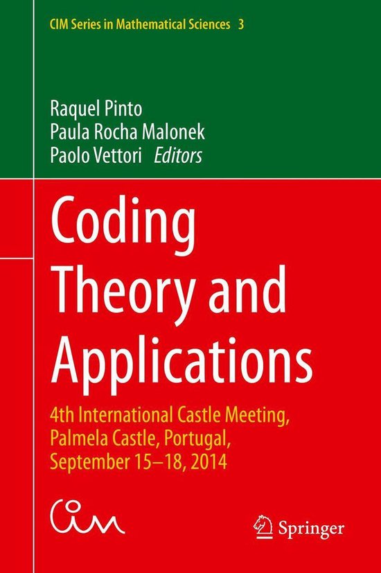 CIM Series in Mathematical Sciences 3 - Coding Theory and Ap ... - cover