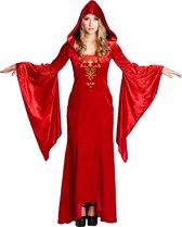 Rood middeleeuws kostuum voor vrouwen - Verkleedkleding