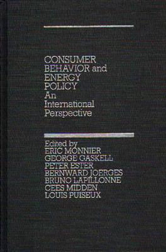 Consumer Behavior & Energy Policy - cover