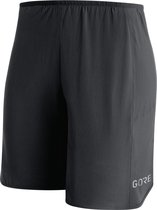 GORE WEAR R3 2-in-1 Shorts Dames, black Maat 34