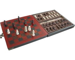Schaakspel Terracotta Army - Mini Zwart spelregels