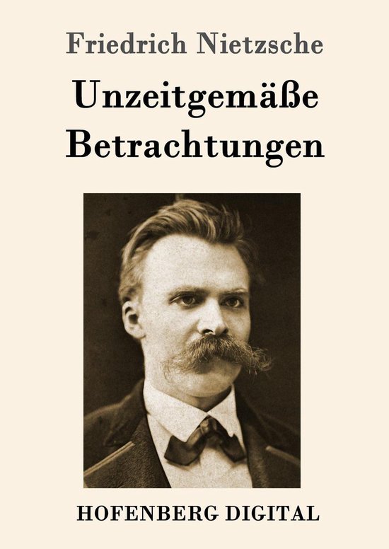 Unzeitgemäße Betrachtungen - cover