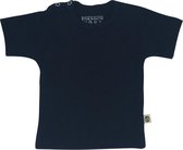 Wooden Buttons - Basic Baby T-shirt - Zwart - Maat 74/80