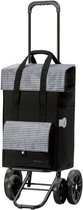 Boodschappentrolley Mila Beige geblokt - 4 wiel