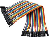 Dupont Jumper kabels 40 stuks (Female-Female) 20cm voor Breadboard - Arduino