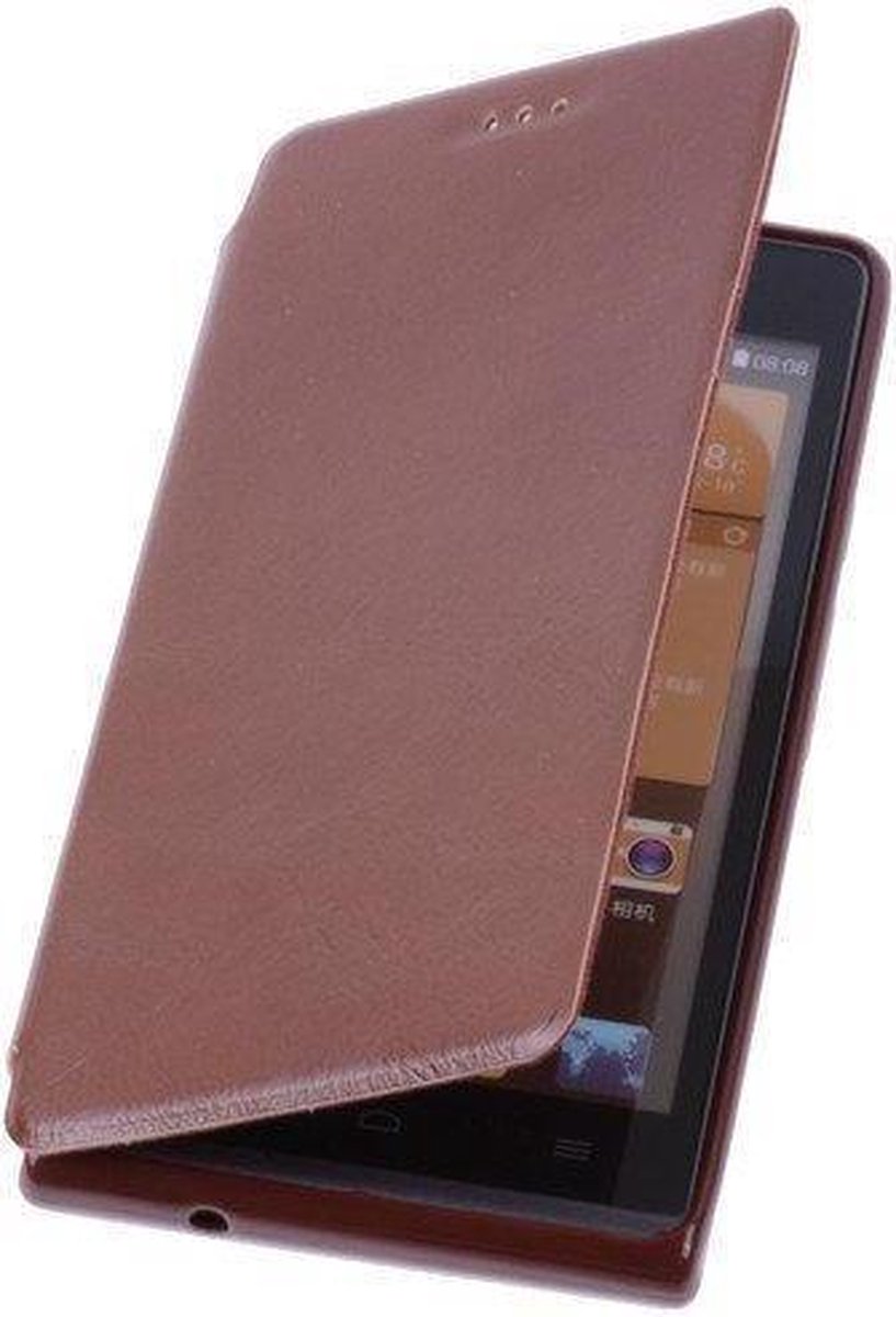 Bruin Huawei Ascend G510 TPU Bookcover Hoesje