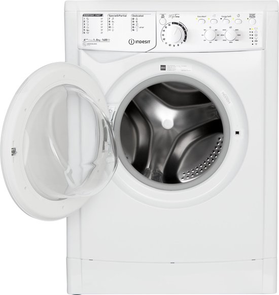 Wasmachine: Indesit EWC 81483 W EU - Wasmachine, van het merk Indesit