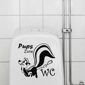 WC sticker Eekhoorn