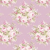 Tilda 50x55cm Floribunda Lilac Quilt stof