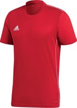 Adidas Core 18  Sportshirt Heren - Power Red/White - Maat XL