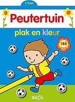 Plak en kleur: Voetballer (2-3 jaar)