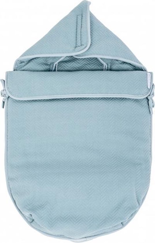 Baby Anne-Cy Herringbone Voetenzak Stone Green | bol.com