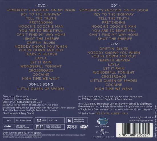 Eric Clapton - Slowhand At 70 - Live The Royal Albert Hall (DVD + 2CD)