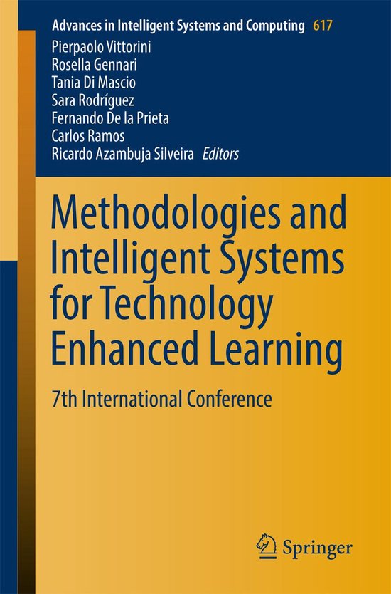 Springer Nature Proceedings excluding Computer Science - Methodologies and Intelligent Systems for Technology Enhanced Learning