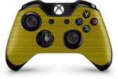 Xbox One Controller Skin Brushed Geel Sticker