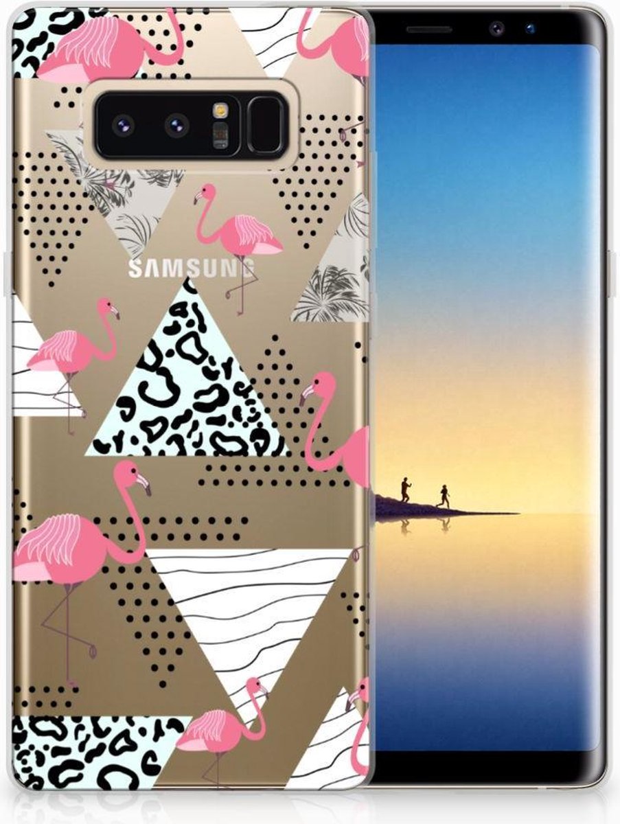 Samsung Galaxy Note 8 TPU Hoesje Flamingo Triangle