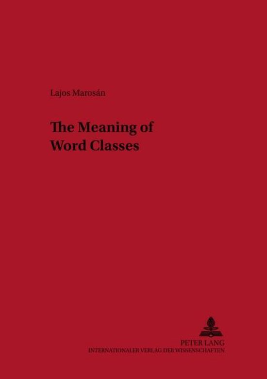 The Meaning of Word Classes - cover