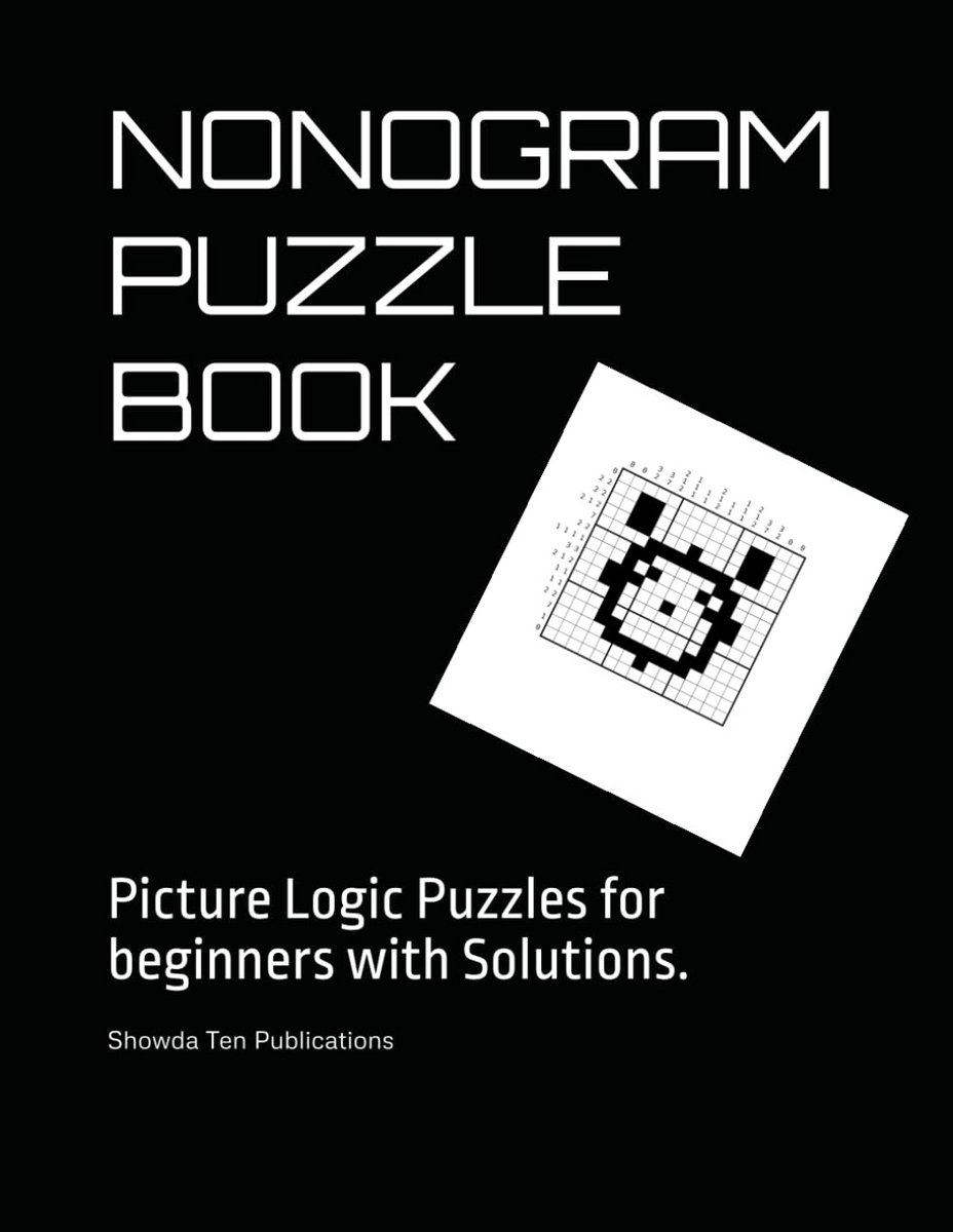Nonogram Puzzelboek voor Beginners: Logische Prentpuzzels met Oplossingen (Picross & Griddlers)