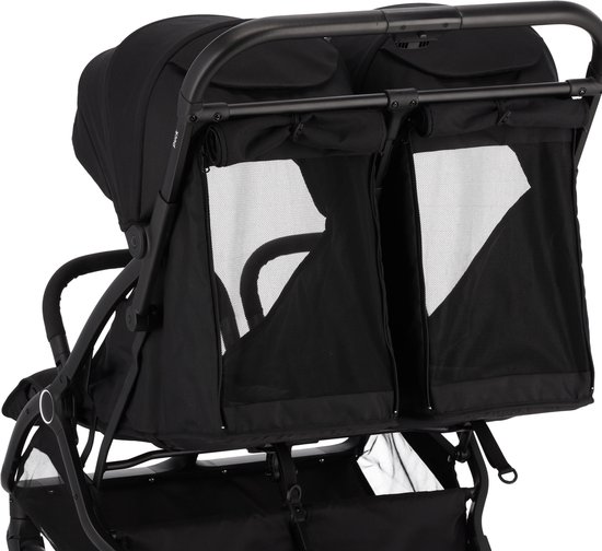 Puck Tweelingbuggy Compact - Nicky - Zwart van Merkloos — afbeelding 5
