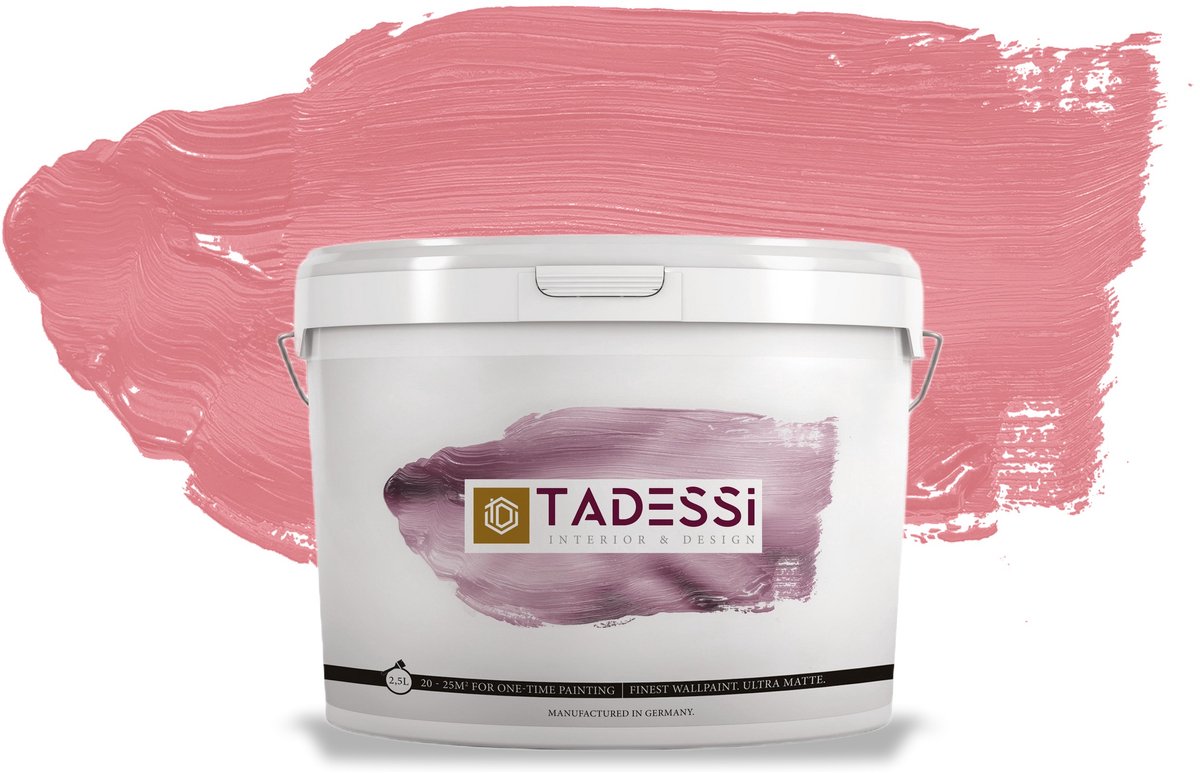 Tadessi Color Vista Muurverf - Dispersie - Frambozenroze Mat - 2,5 L