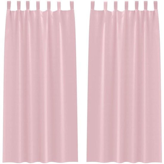 Zwart out Gordijnen Raamgordijn Met Ringen Babyroze Polyester Bol zwart-out-gordijnen-raamgordijn-met-ringen-babyroze-polyester-bol
