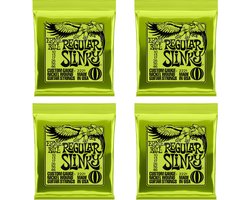 Ernie Ball 2221 Regular Slinky elektrische gitaar snaren 4 sets