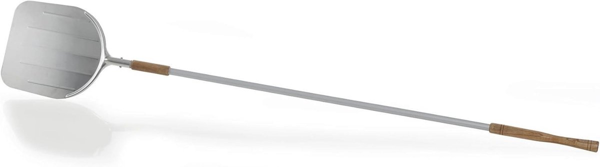 Aluminium Pizzaschep 2 m met Beweegbare Greep - 35 x 31,5 cm