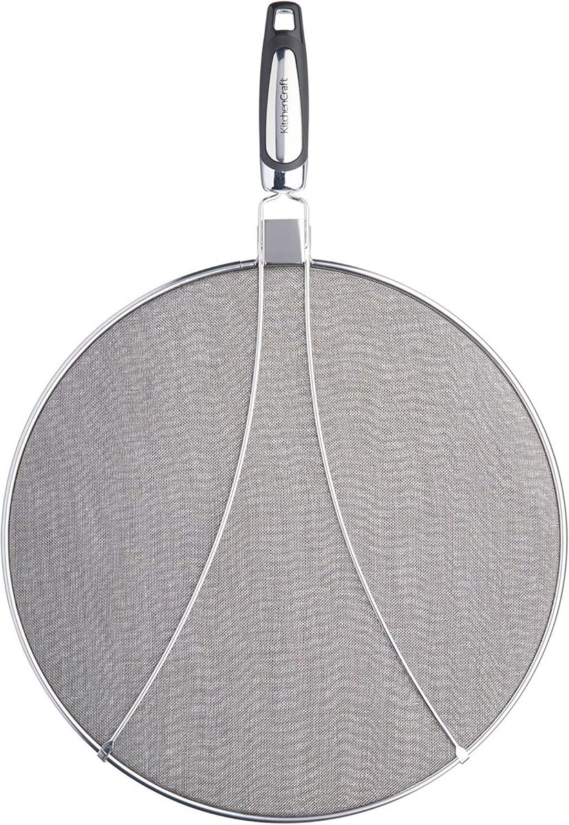Roestvrijstalen Splatter Guard, Geurbestendig en Vaatwasmachinebestendig, 33 cm