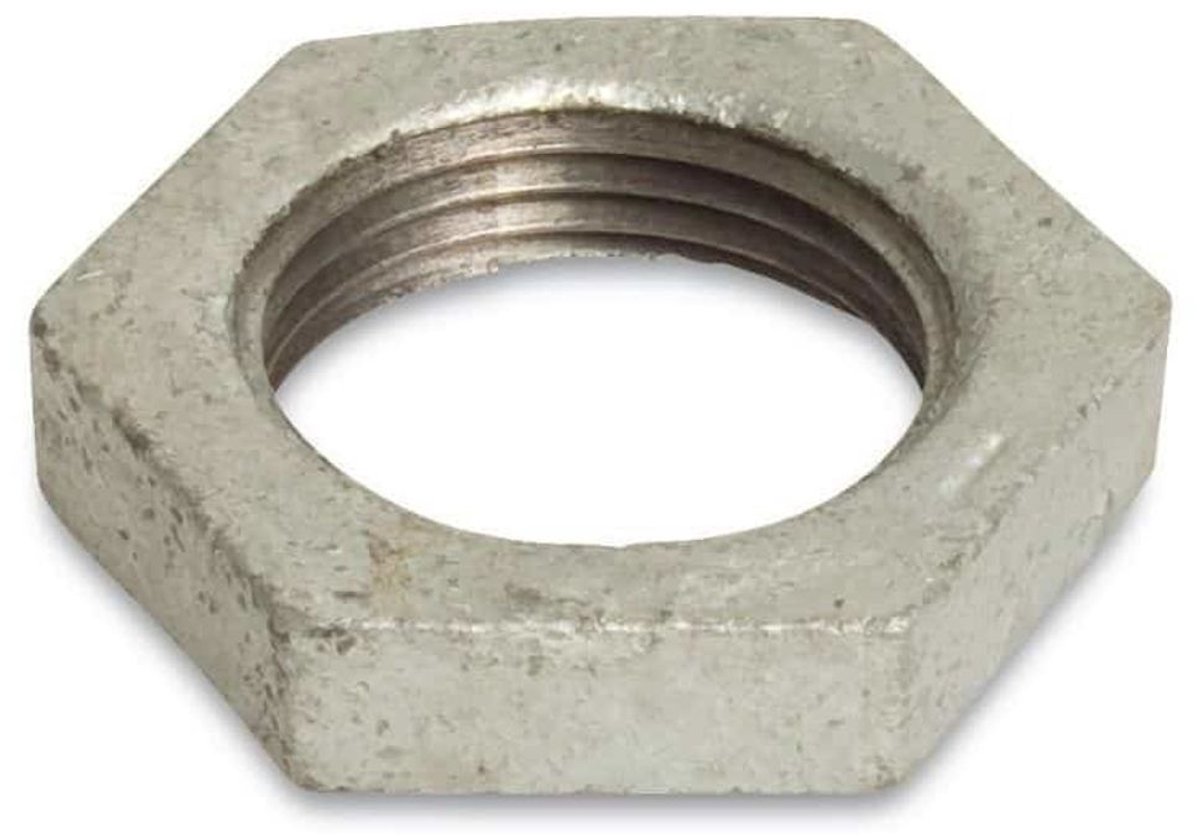 Draadfitting Gietijzer Contramoer met Verdieping 1 1/4" IG