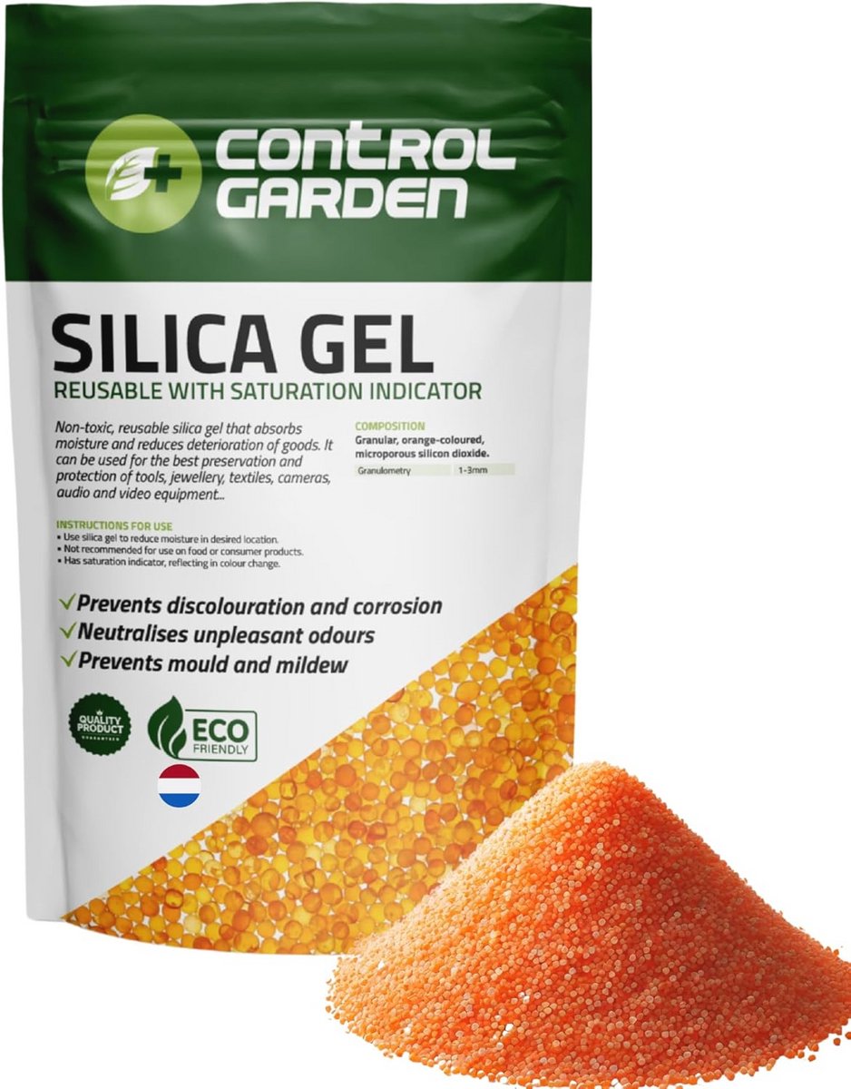 Herbruikbare Silicagel 1 kg - Vochtabsorberend en Milieuvriendelijk Droogmiddel