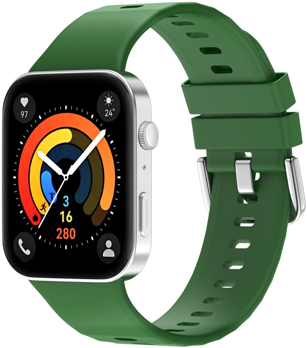 Siliconen bandje - Geschikt voor Huawei Watch Fit 3 - Groen