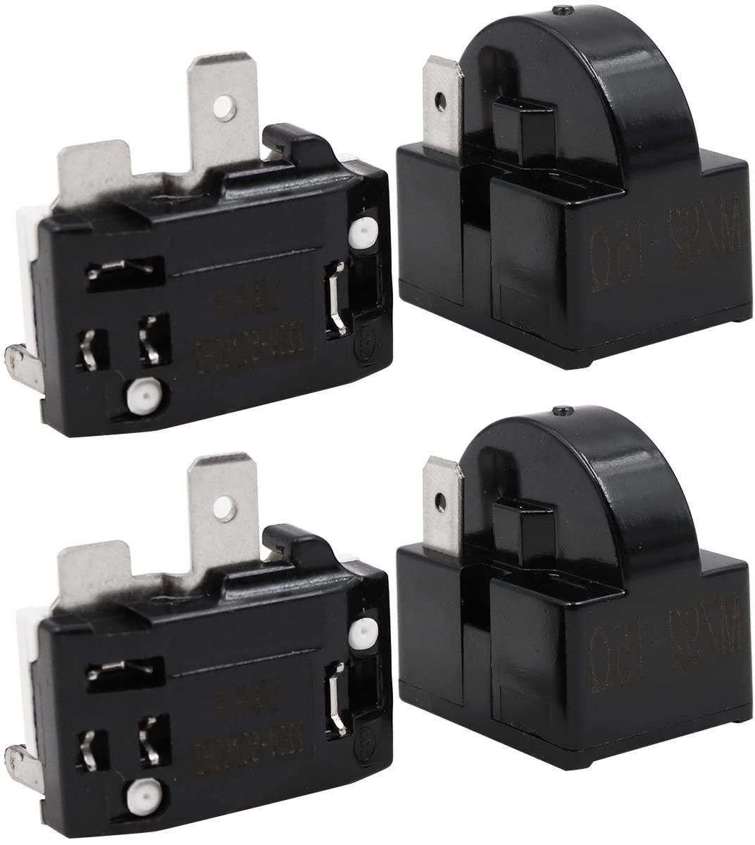 Allecta - Start relais en overbelasting protector set voor koelkast reparatie. Gemakkelijke reparatie van 1/4HP compressor.