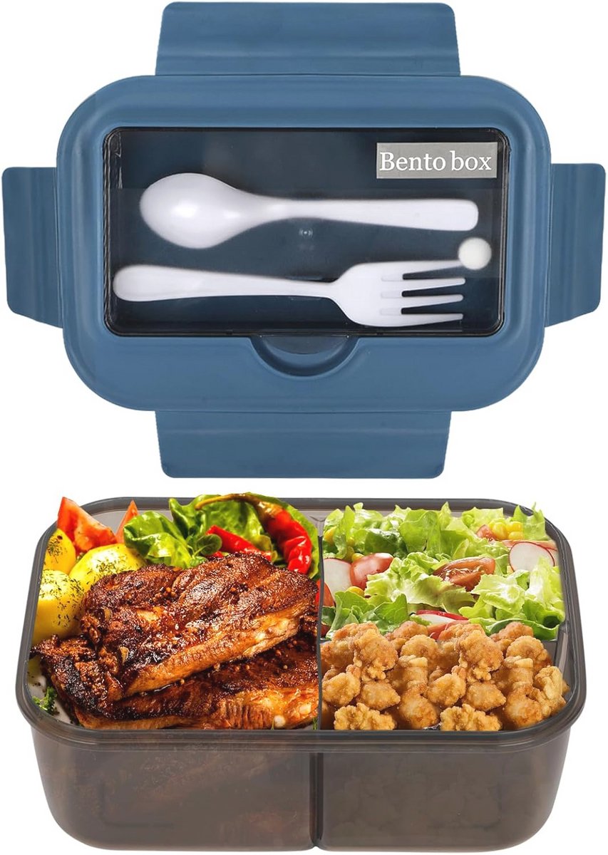 Snackbox 1400 ml voor lunch en snacks, ideaal voor volwassenen en kinderen