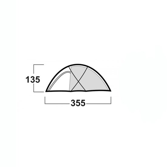 Husky Extreme Felen 3-4 - lichtgewicht tent - 3-4 persoons - Rood van Husky — afbeelding 5
