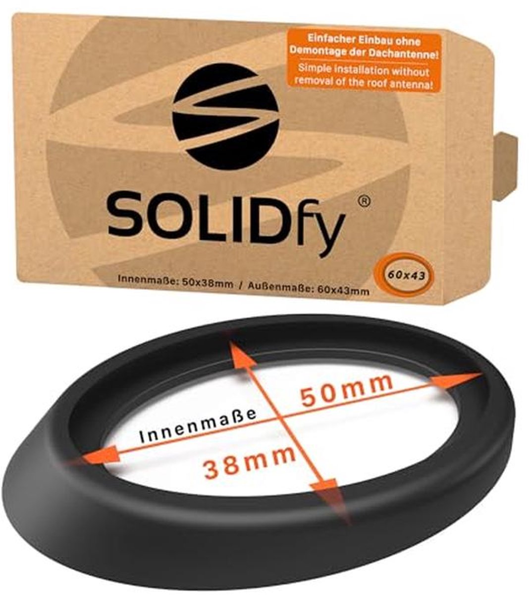 Reparatierubber Antennebasis - Flexibele Seal 60x43mm voor Auto's
