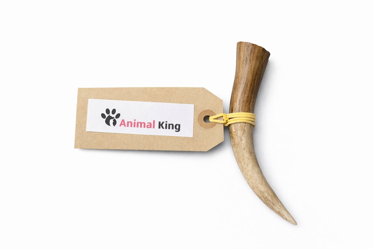 Hertengewei voor Hond 80-120 Gram - Kauwbot voor Lang Kauwplezier voor medium Hond - Hondenbot - Harde Hondensnack - Animalking - Gewei Hond