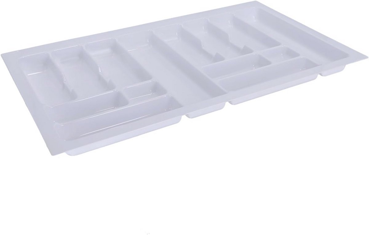 Bestekbak voor lade - Keuken organizer 830 x 490 mm - Wit