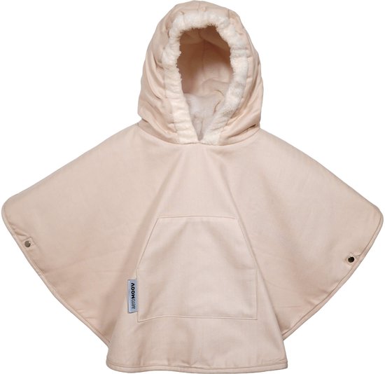 AeroMoov Winterponcho - 9-36 Maanden - van Baby tot Peuter - voor Autostoel & Kinderwagen Veilig warm - Chevron Cream