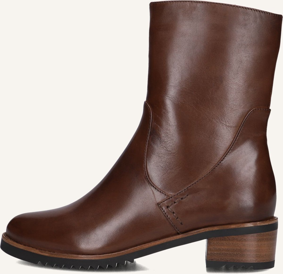 EVERYBODY Bee Enkellaarsjes - Enkelboots met rits - Dames - Bruin - Maat 40,5