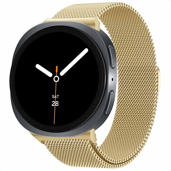 Bracelet milanais magnétique imoshion - Compatible avec Samsung Galaxy Watch 8 (40/44 mm) / Classic (46 mm) - Goud