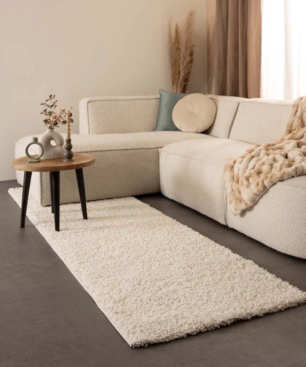 Hoogpolige loper - Shaggy Trend ivoor 80x300