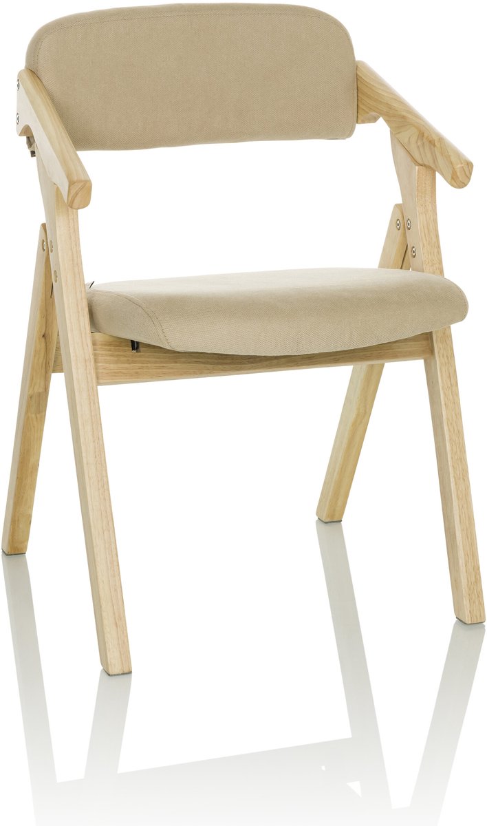 hjh office Bezoekerstoel / Vouwstoel SCANDIO Stof beige hjh OFFICE