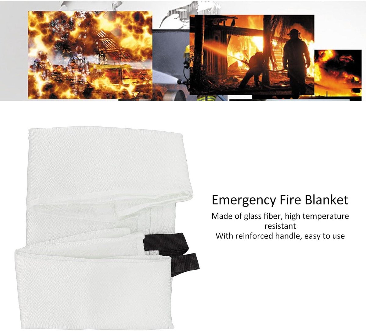 Allecta - Glasvezel Branddeken voor Noodgevallen en Warmte-isolatie家 Brandvertragende Dekens.