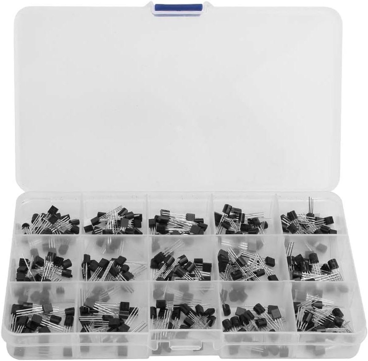 Allecta - Halfgeleiderapparaat Transistor Assortiment Kit met S9012 S9013 S9014 S8050 S8550 2N3904 2N3906 BC327 BC337 Tl431 MPSA42 MPSA92 A1015 C1815 13001.