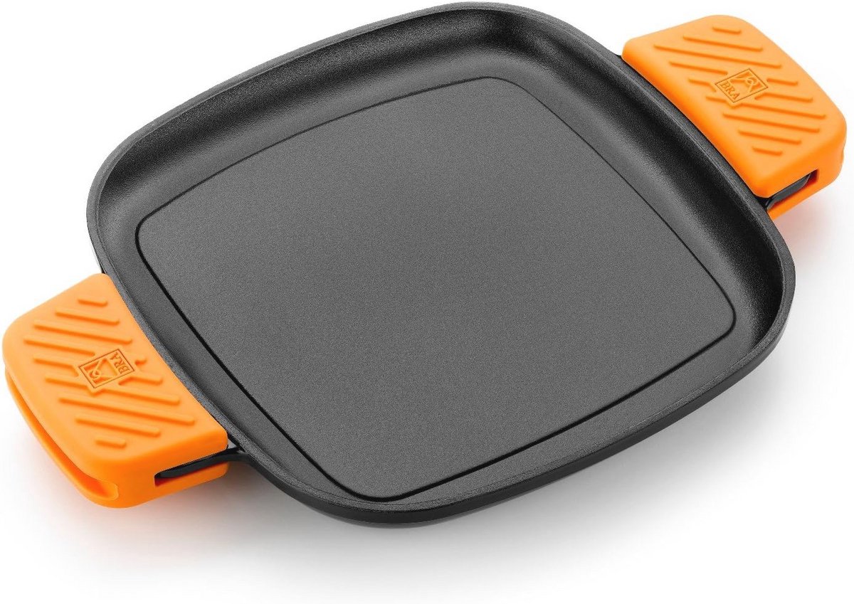 Efficiënte Grillpan - Vierkante Gietijzeren Grill 24 cm