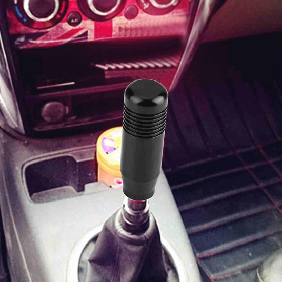 Aluminium Versnellingsknop voor Auto - Handmatige Shifter Knop 8,5 cm - Zwart — afbeelding 3