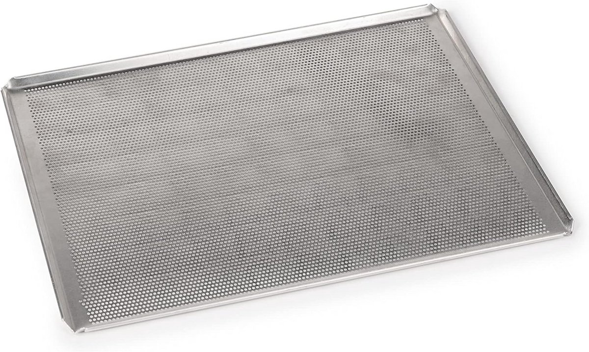 Geperforeerde Aluminium Bakplaat 30x40 cm voor Oven - Zonder Antiaanbaklaag