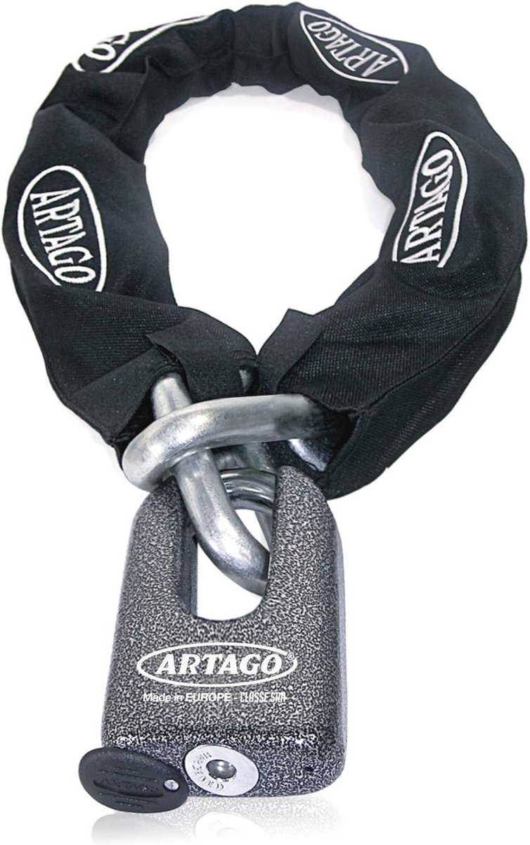 Ketting Slot voor Motoren met Dubbele Functie – Maximale Veiligheid en Stevig Design, 120 cm, Ø15, Zilver