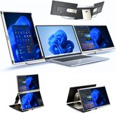 Triple Portable Monitor Ultimate 15.6" - Full HD Draagbare monitor met USB-C & HDMI - Tri screen - Plug & Play - Incl. Draagtas