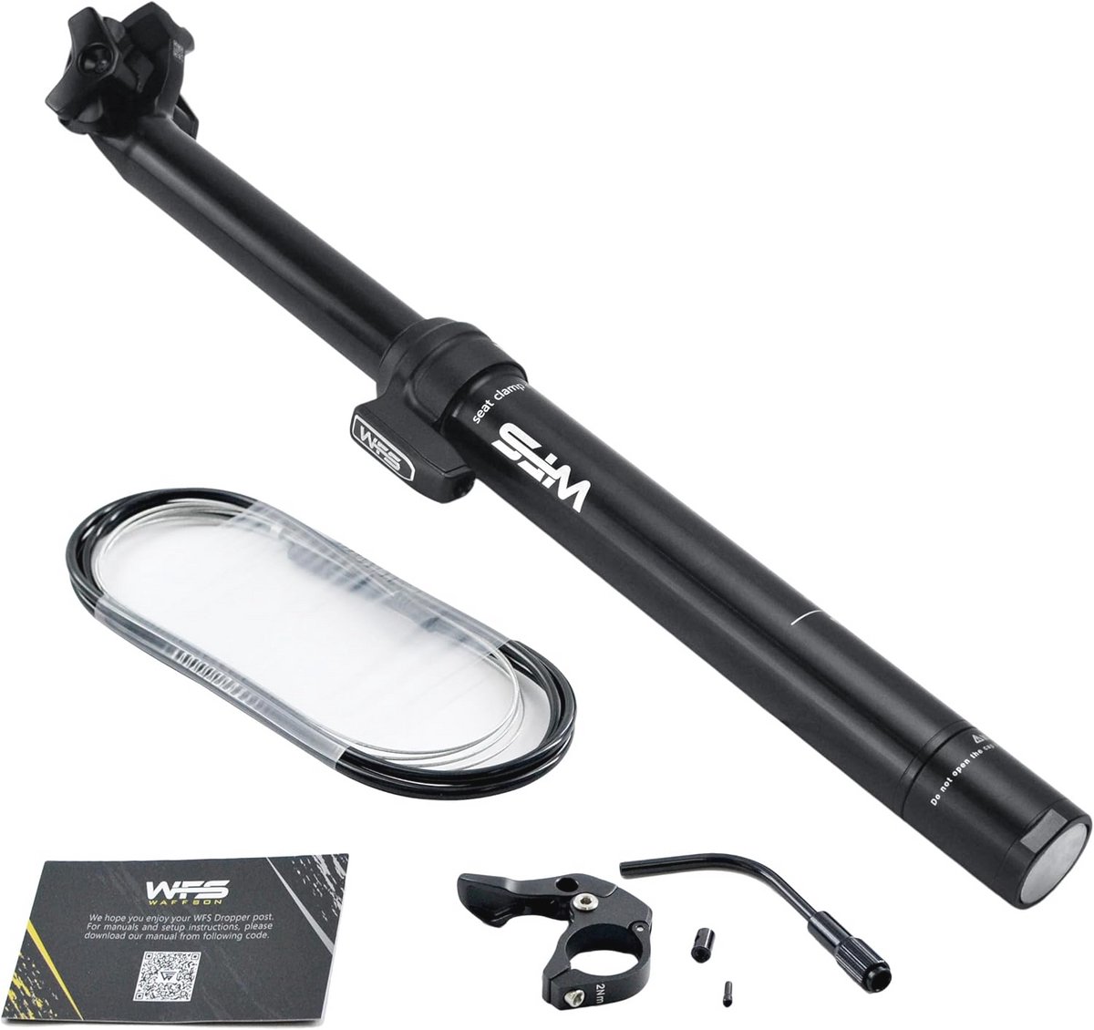 Externe Dropper Zadelpen 30.9mm met 125mm Reizen - Zwart